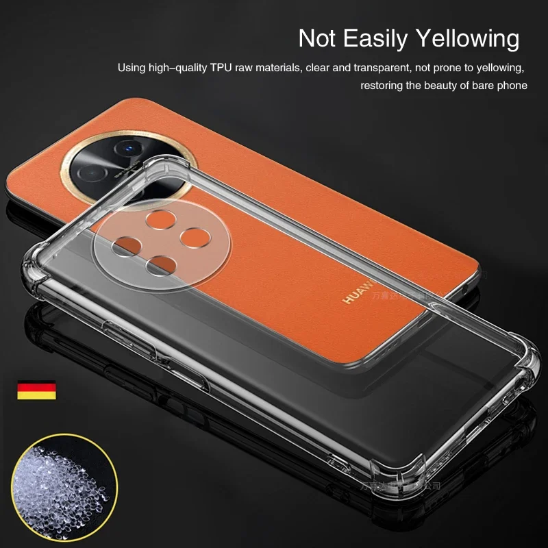 Premium Transparent Shockproof Silicone Phone Case - Luxury Airbag Protection