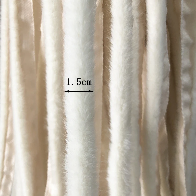 Fur Fabric Faux Fur Ribbon Tapes DIY Apparel Sewing Fluffy Trim Plush Artificial Fur Stripe Decoration