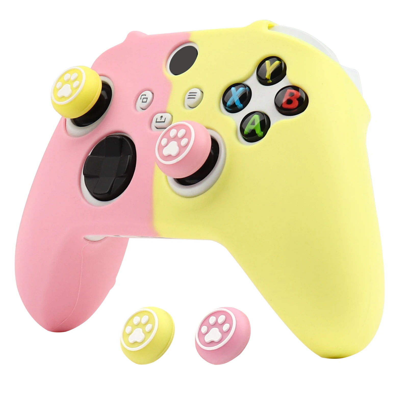소프트 실리콘 보호 케이스 커버, Xbox 시리즈 S 컨트롤러 스킨 게임 패드,..