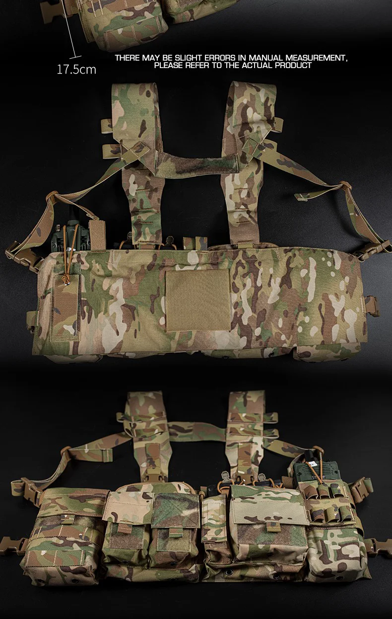 Emerson UW IV Chest Rig GP Pouch 556 762 MOLLE Weste Multi Pocket H Harness Schnellschalterplattform für EDC Tools Radio Mag Storage – Detail 2