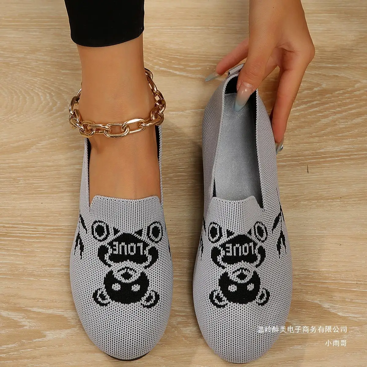 2023 New Women Sneakers Mesh Breathable Floral Comfort Mother Shoes Soft Solid Color Fashion Female Footwear Lightweight