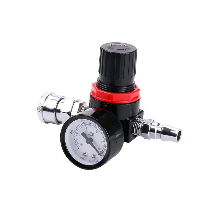 

AR2000 1/4'' Air Pressure Regulator Control Compressor Pump Gas Regulating Treatment Units with Gauge Adjustable