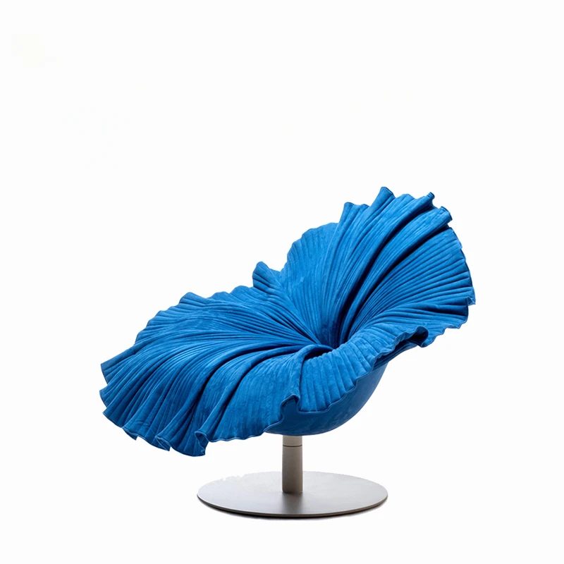 

Роскошный креативный вращающийся одноместный диван Lotus Leaf для гостиной