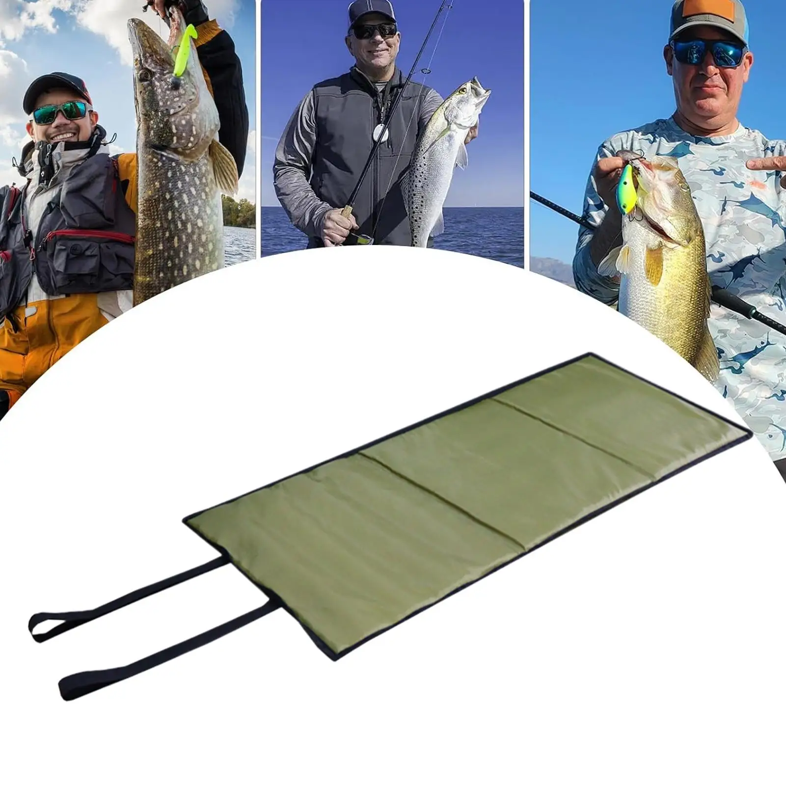 Fishing Unhooking Pad Waterproof Foldable Sponge Cushion Fishing Cradle Mat Angling Pad For Angler Beginner Father Boyfriend