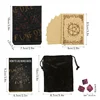 Engraved Rune Dice Set with Rune Guide Book 3Pcs Runic Dice Tarot Bag Writing Paper Divination Dice Kits Acrylic Nordic Dice 2