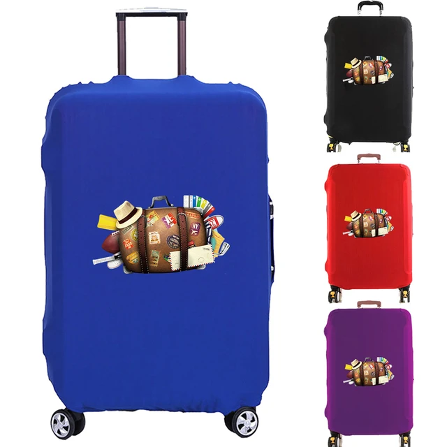 Elastic Fabric Luggage Protective Cover Suitable20-28 Inch Trolley Case  Suitcase Dust Cover Travel Accessories - Luggage Cover - AliExpress