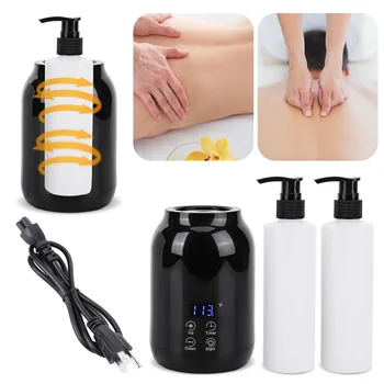 Massage Oil Warmer Electric Massage Oil Warmer LED Display Lotion Warmer Digital Lotion Cream Heater With Timer for Lotion Cream 2