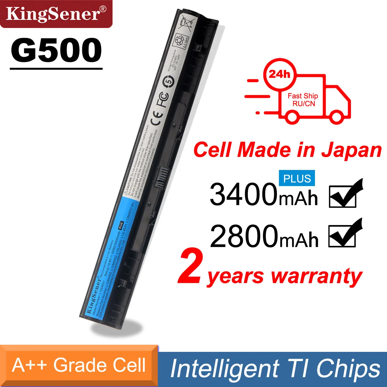 Bateria de Kingsener L12s4e01 L12m4e01 para Lenovo G400s G410s G500 G510s G405s G505s S510p S410p Z501 Z710 L12l4a02 L12l4e01