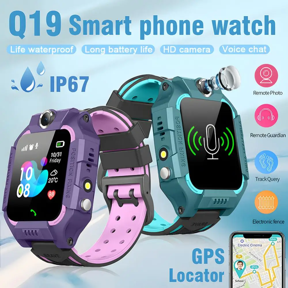 Kids Smart Watch Sim Card Smartwatch For Children SOS Call Safety GPS Track Camera Photo Voice Chat Waterproof Boys Girls Gift