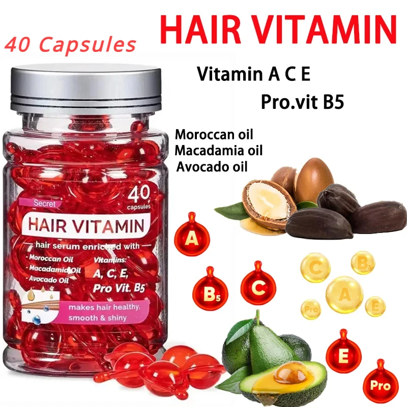 Rose Essential Oil Capsules for Hair Repair