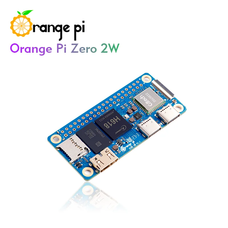 Mini Development Board Single Board Computer Orange Pi Zero 2W 4GB + Expansion Board Development Board Allwinner H618 Orange Pi Zero 2 W WiFi-BT Zero2W Single Computer