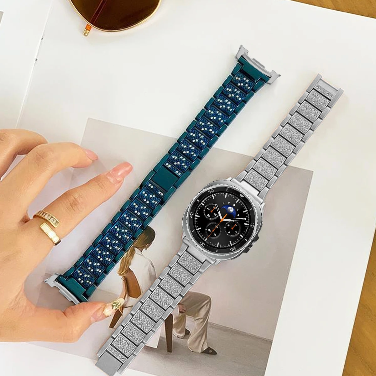 Elegant Diamond Stainless Steel Bracelet