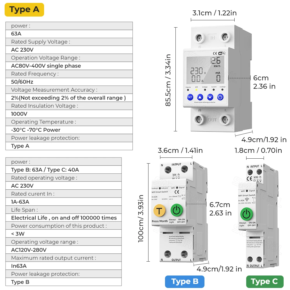 de medição com tensão, proteção contra vazamento
