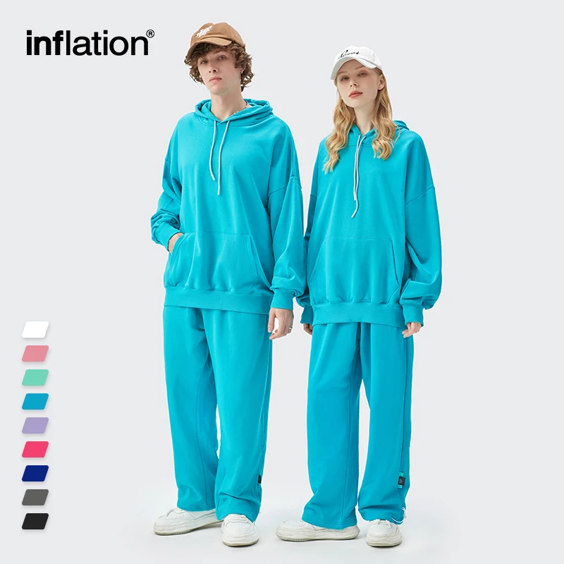 Oversized Hooded Men Streetwear Unisex Tracksuit Set Sweatpant Set Spring Leisure Jogging Suit Sports Suit Sports Set Tracksuit Set Outdoor Suit Set