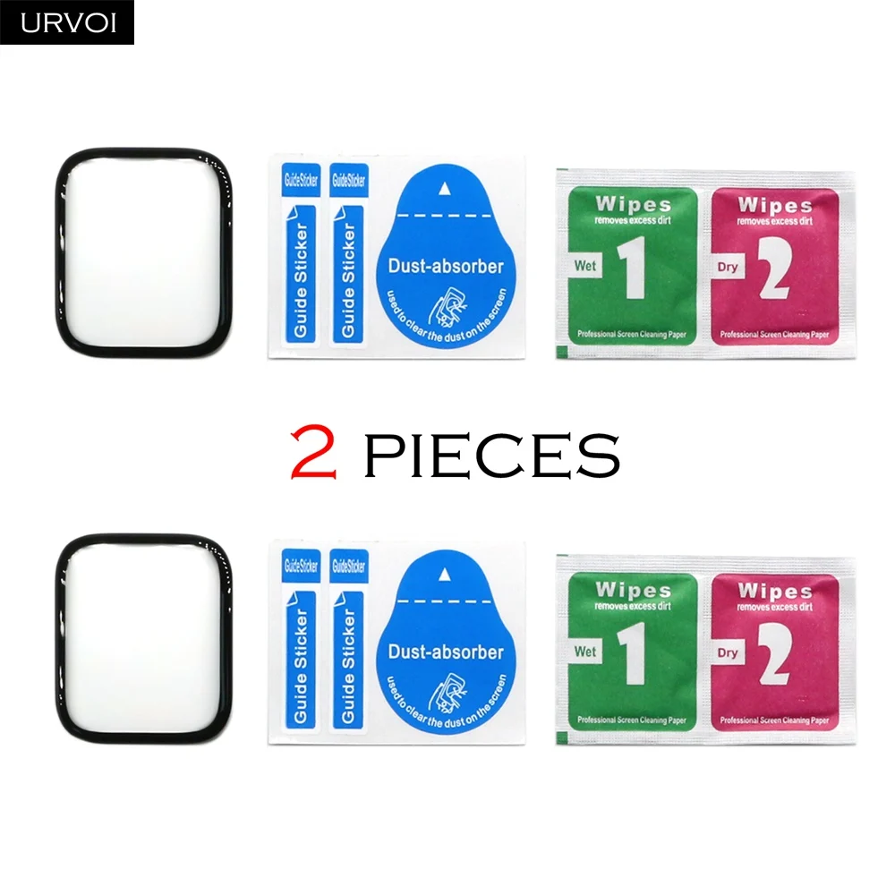 URVOI 3D Curved Tempered Glass Screen Protector for Apple Watch Ultra - Hard Clear Lens Accessory