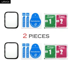 URVOI 3D Curved Tempered Glass Screen Protector for Apple Watch Ultra - Hard Clear Lens Accessory (2 Pieces)