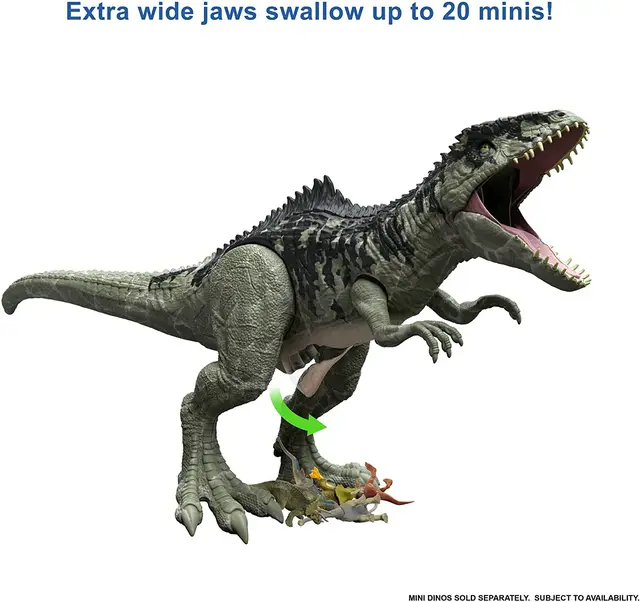 Jurassic World GWD68 Dominion Super Colossal Giganotosaurus Action Figure Extra Large Dinosaur Movable Joints Stomach-Release 3