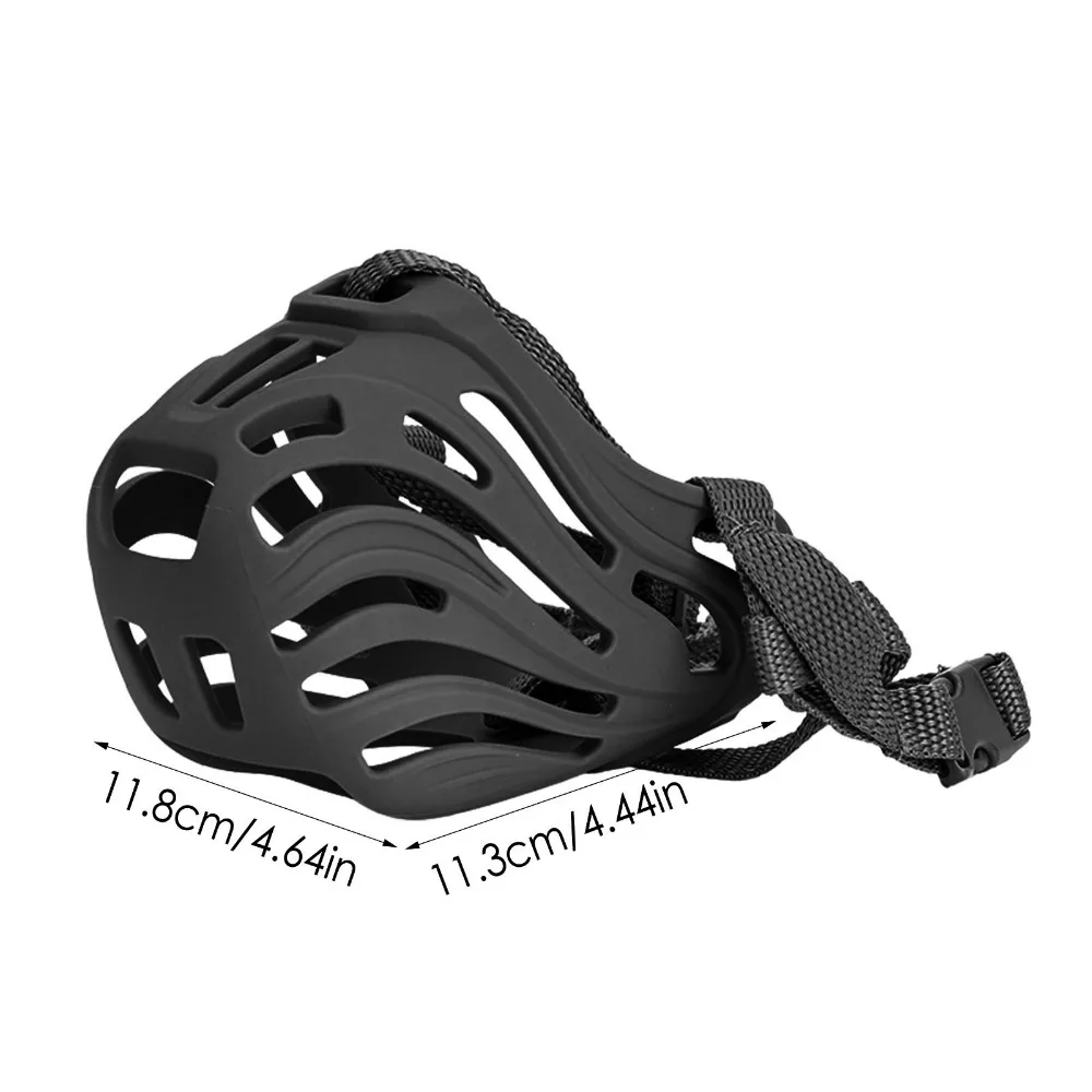 Dog Muzzle Adjustable Soft Silicone Breathable Mesh Strong Basket Small&Large Dog Mouth Muzzles Pet Training Accessories