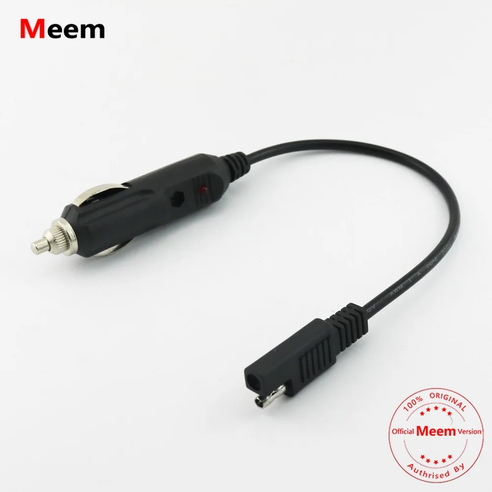 

1x 12V Car Cigarette Lighter Plug to SAE Adapter Extension Connector Cable 1FT