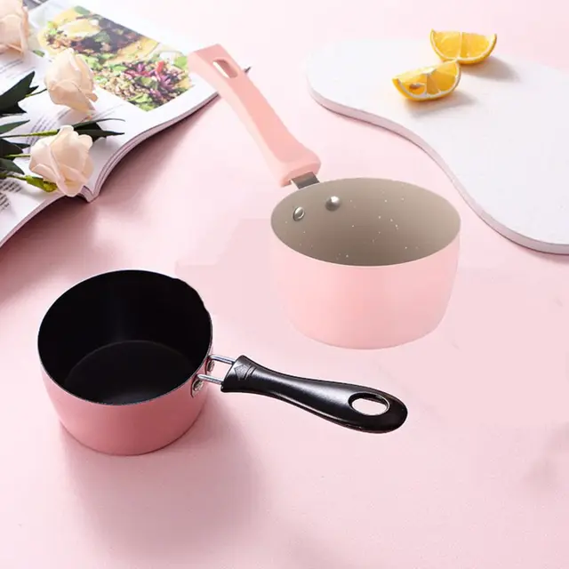Giocattolo da cucina Padella per latte antiaderente Mini casseruola di piccola capacità Padella approfondita Induzione 2