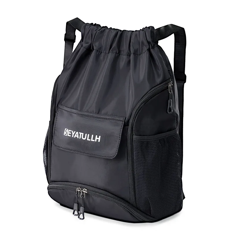 휴대용 Drawstring 가방 방수 체육관 야외 스포츠 배낭 여자 여자 소년 학교 가방 여행 수영 피트니스 하이킹 가방