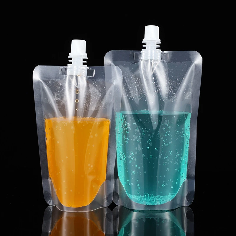 Clear Sealable Drink Large Custom Beverage Juice Storage