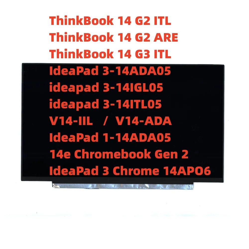 Per Thinkpad Ideapad 3-14Ada05 3-14Igl05 3-14Itl05 1-14Ada05 14E Chromebook Gen 2 Ideapad 3 Schermo Lcd Cromato 14.0 "Fhd 30Pin