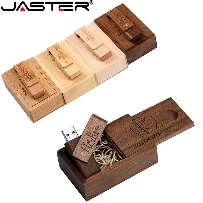 

Флэш-накопитель JASTER деревянный поворотный, USB 2,0, 128 ГБ, 64 ГБ, 32 ГБ, 16 ГБ