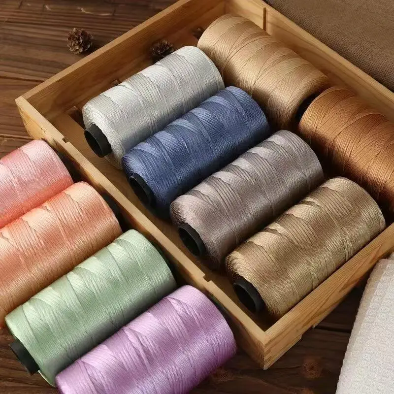 2.5mm Summer Light Ice Silk Cotton Thread 250g/Roll Crochet Yarn for DIY Hats Bags Crafts Flat Ribbon Hollow Crocheting Thread 5