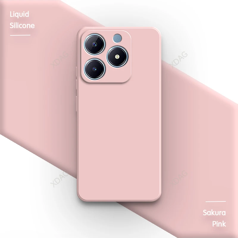 Classic Straight Edge Silicone Back Cover with Lens Protection