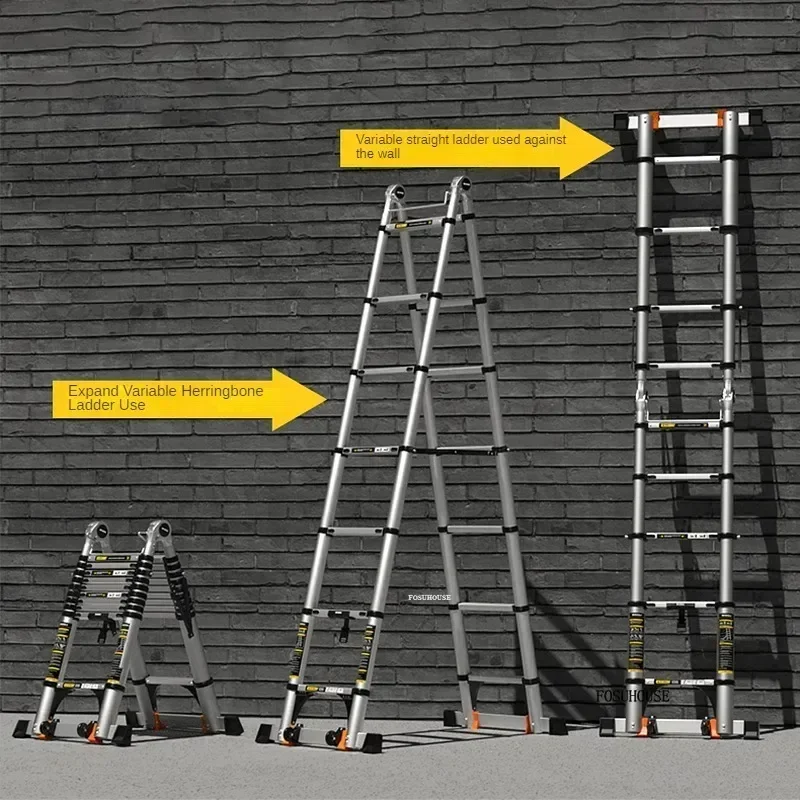 가정용 휴대용 리프팅 계단 유럽 알루미늄 합금 접이식 사다리 고급 주방 다기능..