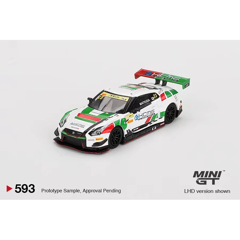 MINI GT GT-R R35 martini 1/64 ミニカー Mini GT #593 1:64 Nissan GT-R NISMO GT3 #23 KCMG 2018 FIA GT