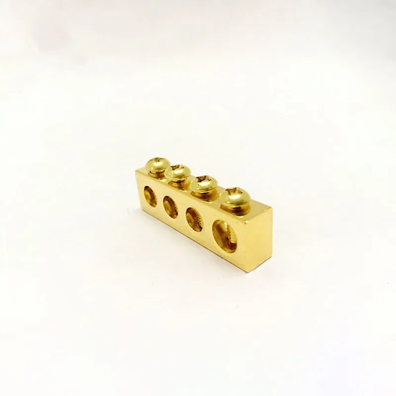 HiFi Audio 4P 6P 8P Hole Dual Two Neutral Ground Wire Row Holder Gold/Rhodium Plated Connector Bar Terminal Block  -196 Degrees