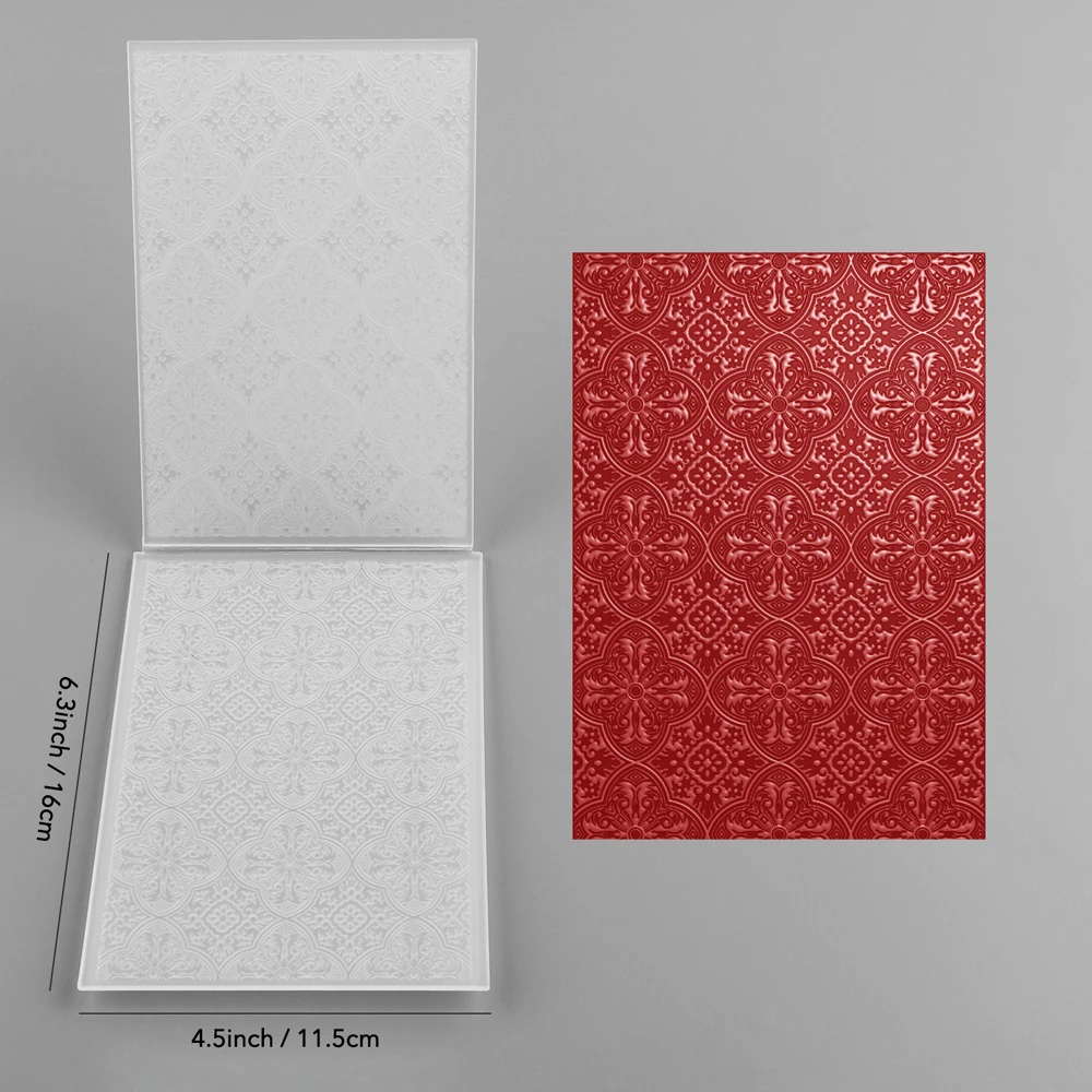 Pochoir 3D Texturé En Forme De Fleur Pour Fabrication De