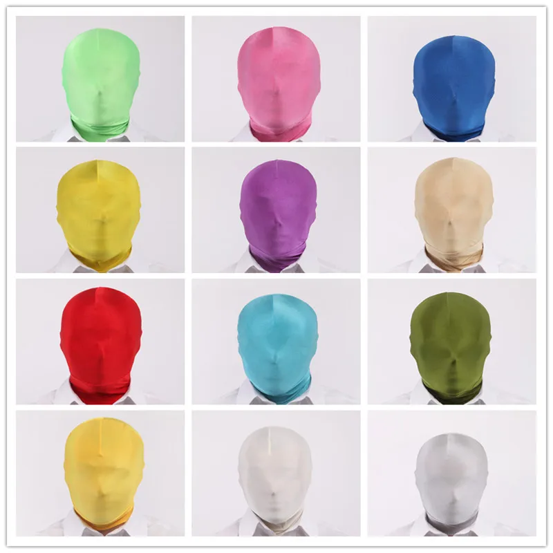 할로윈 풀 페이스 마스크, 2 번째 스킨 마스크, 할로윈 코스프레 스판덱스 커버, 유니섹스 할로윈 파티 소품 장식