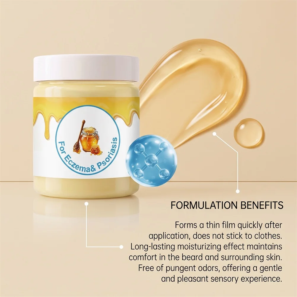 Beard Moisturizing Gel Leave-In Conditioner for Hydrated, Flake-Free Skin and Effortless Styling