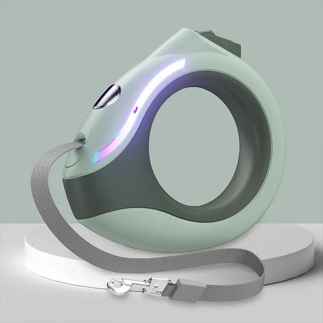 laisse pour chien rétractable pour chien, 3M, lumière LED, automatique, Flexible, pour chiot, chat – Image 2