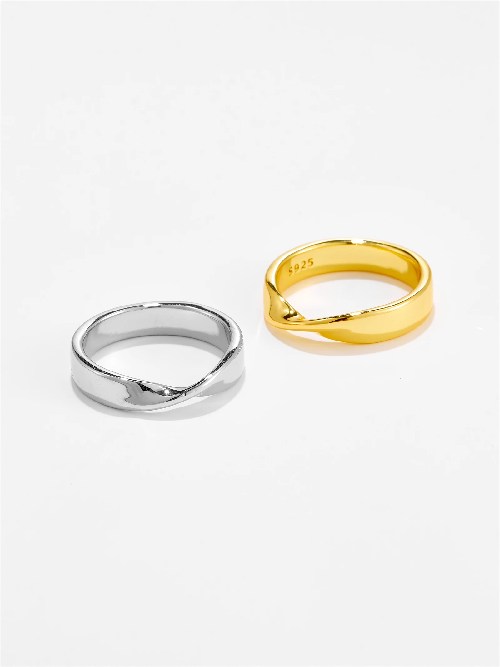 DPLAOPA 925 Sterling Silver Circle Ring Women 2024 Simple Fine Fashion Designed Party Wedding Anniversary Couple Gift Jewelry 4