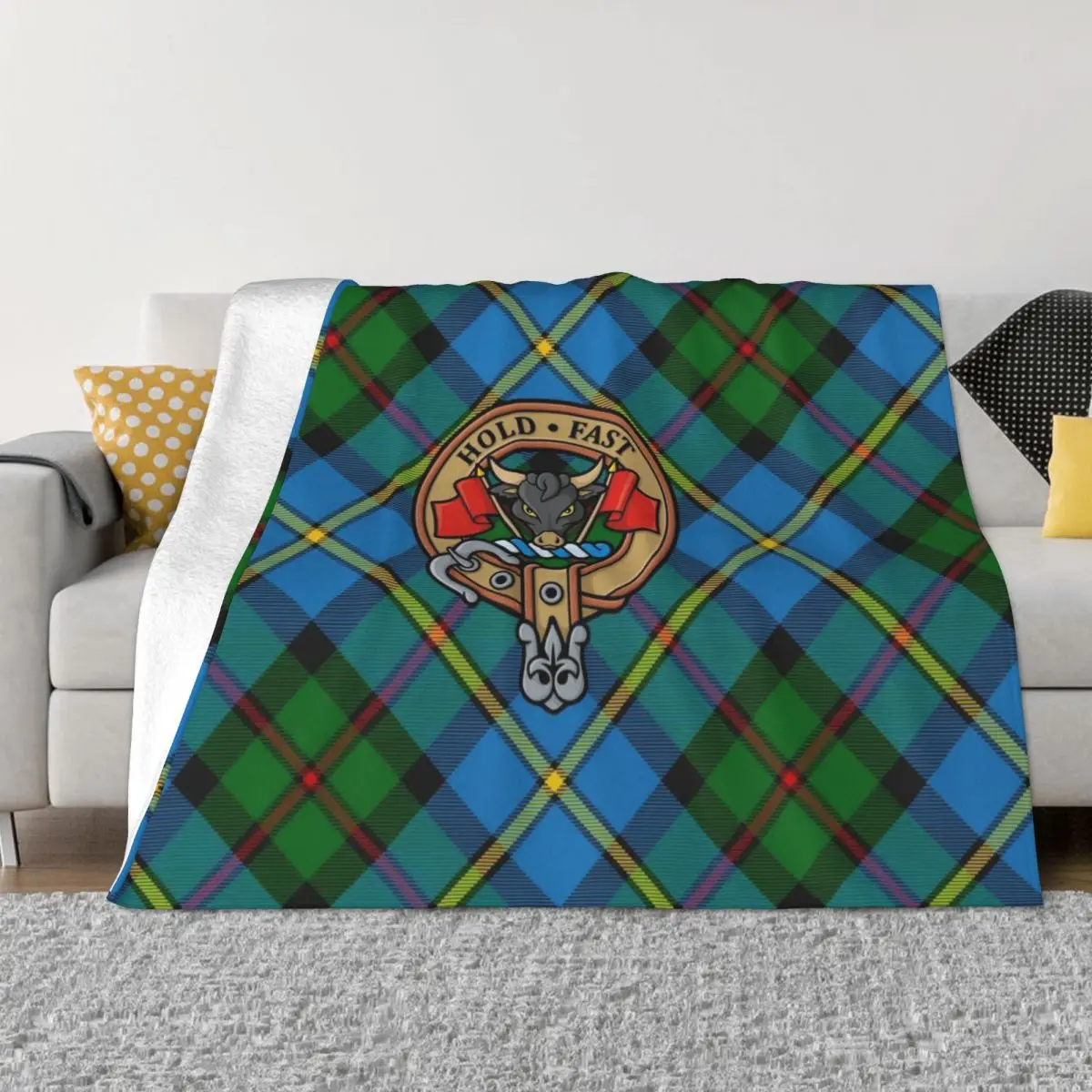 

Clan MacLeod Crest Throw Blanket Blankets For Sofas warm for winter Blankets
