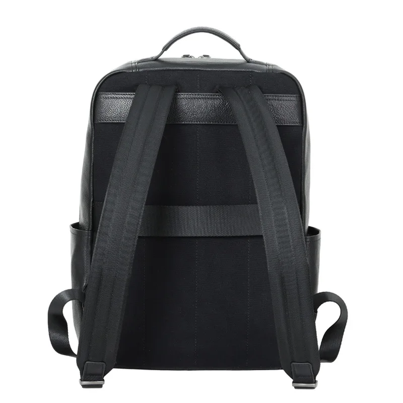 New Large Travel Backpack Teenagers School Book Bag Cowhide Genuine Leather Male Leisure Bag Men Laptop Notebook Backpack