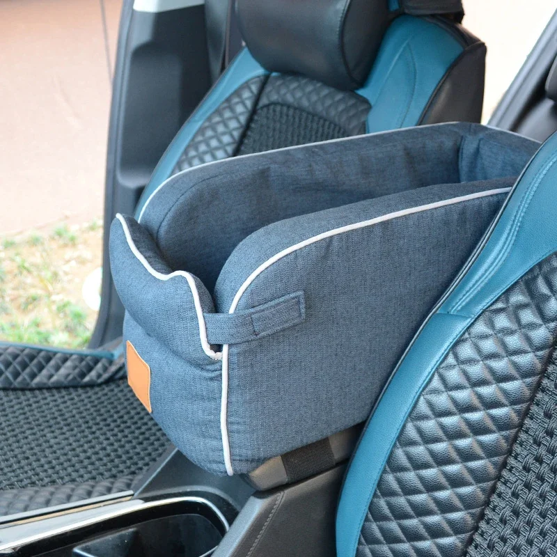 Pet Dog Car Seat for Small Cat Center Console Puppy Travel Booster Bed