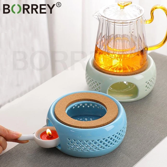 BORREY Coffee Water Warmer Candle Heating Base Holder Teaware