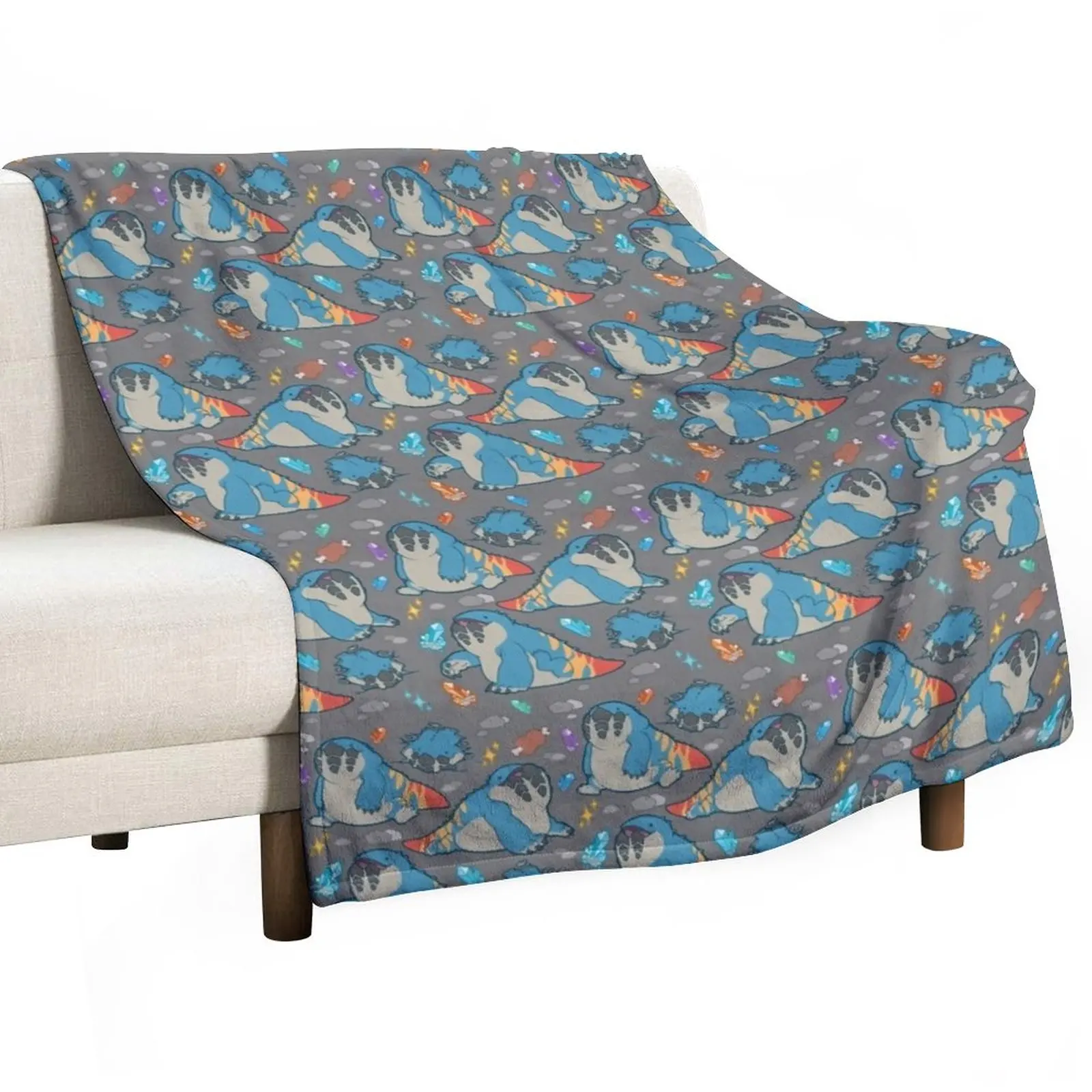 

Dodogama Party Pattern (Grey) Throw Blanket Blanket For Baby For Sofa Sleeping Bag Blanket Luxury Designer Blanket