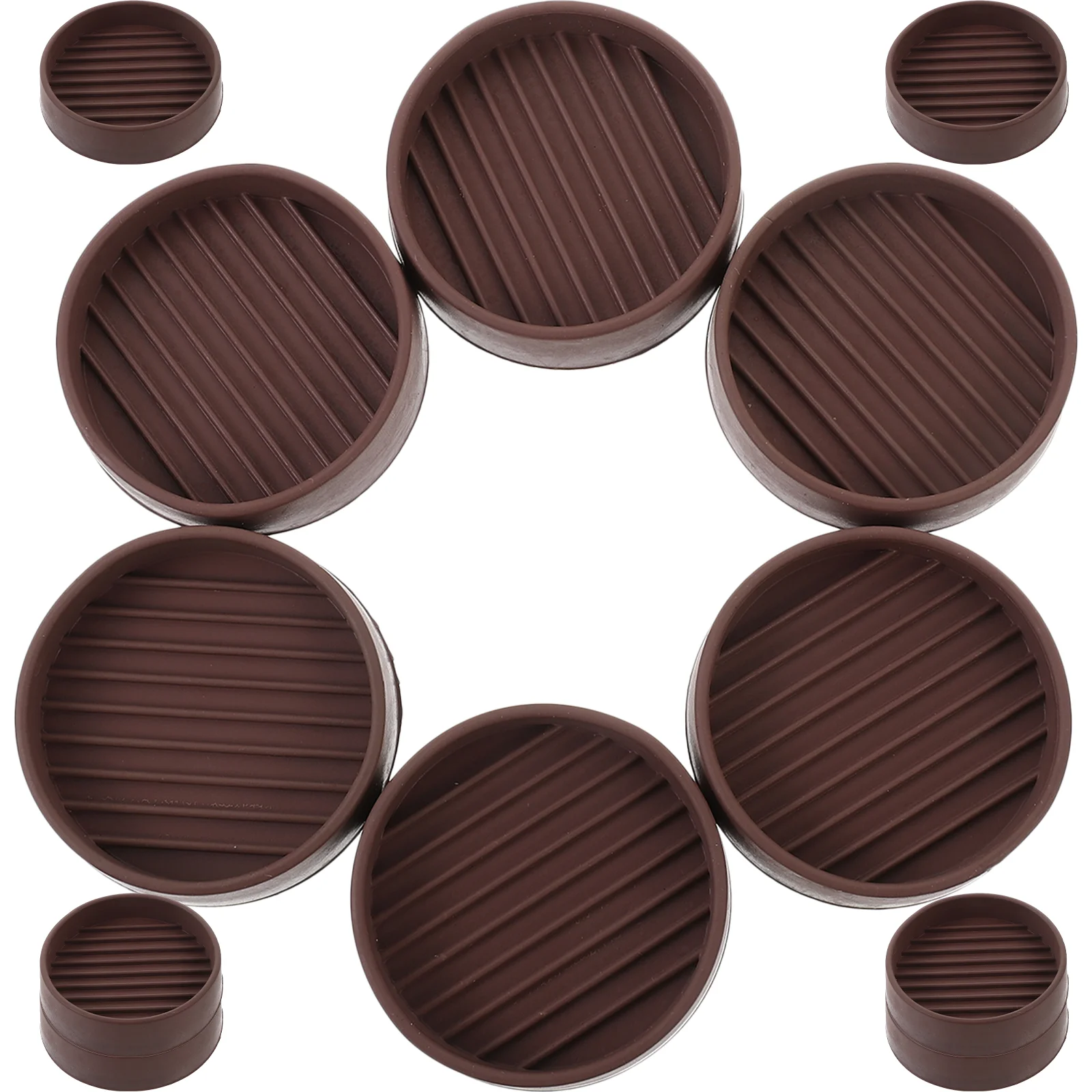

12 Pcs Anti-slip Strip Couch Foot Rest Rubber Furniture Wheel Stoppers Hardwood Floors