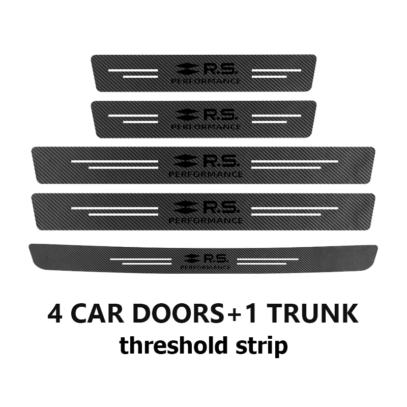 Carbon Fiber Car Door Sill Anti-Scratch Protection Strip