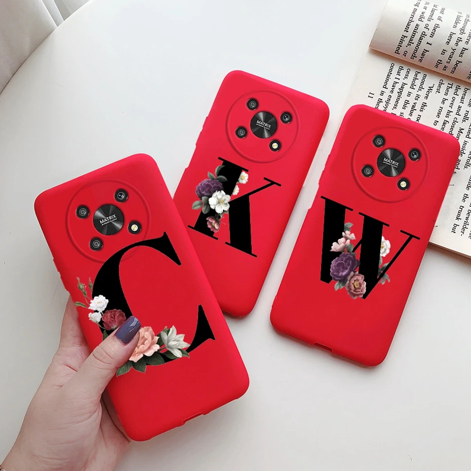 Per Honor Magic4 Lite 2022 Custodia New Fashion Letter Cover Per Huawei Honor Magic 4 Lite 5G Custodie Magic 4 Pro Shell Soft Fundas