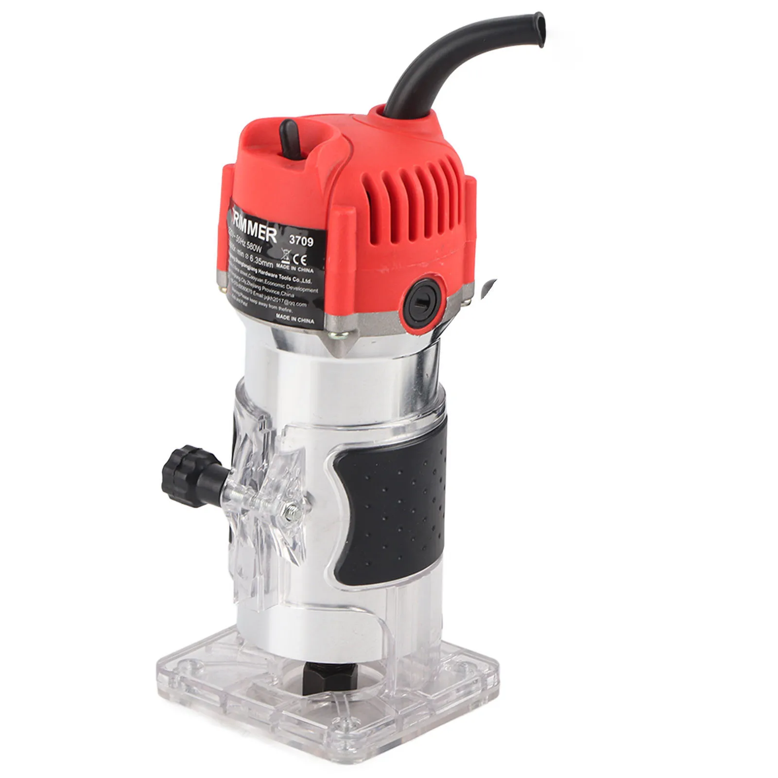 30000R/MIN Electric Hand Trimmer Wood Laminator Router Tool Set Wood Laminator Router Electric Hand Trimmer Woodworking Tools 6