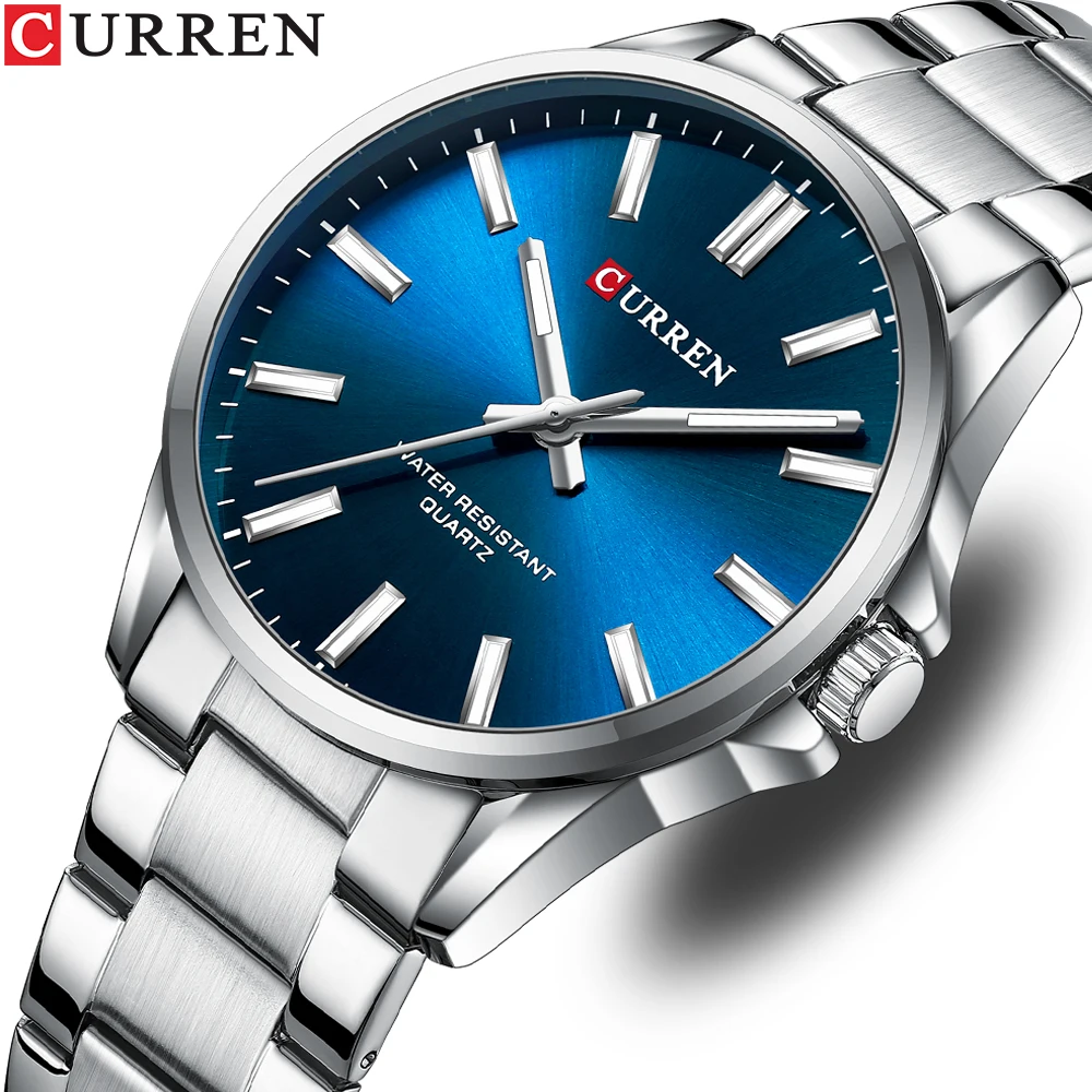 CURREN Orologio Uomo Sportivo Cronografo Quarzo Con Data – Acciaio Inox