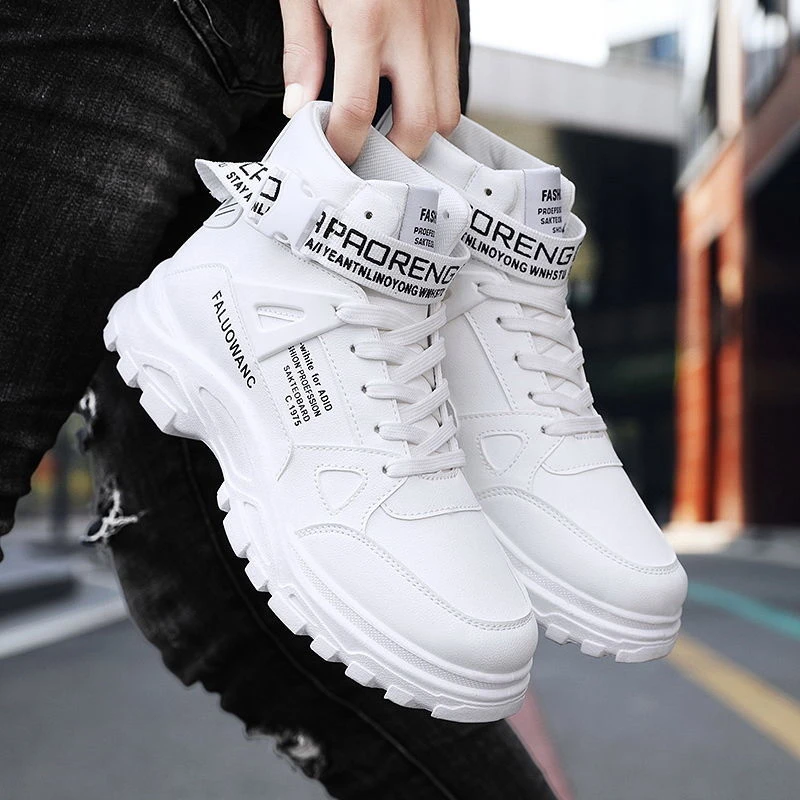 Men's Casual Sneakers Breathable Light Sports Platform Running Shoes