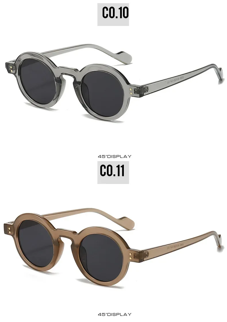 JNPCXI Retro Small Round Sunglasses Women Fashion Clear